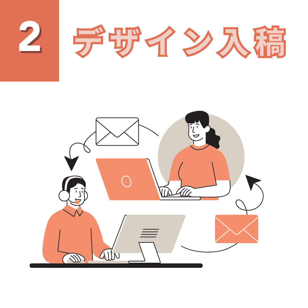 案内に従ってデザインを入稿する